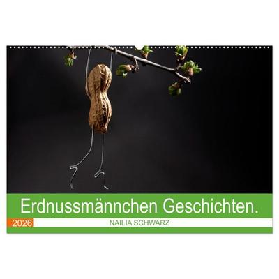 Erdnussmännchen Geschichten. (Wandkalender 2026 DIN A2 quer), CALVENDO Monatskalender