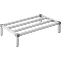 VEVOR Aluminium-Lagerregal, 914,4 x 508 x 203,2 mm kommerzielles Bodenregal, Kellerregal 454 kg Tragfähigkeit, Werkstattregal, Regal zur Lagerung in Restaurants, Küchen, Garagen und Fahrzeugen