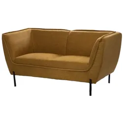 Sessel Provence 2-Sitzer senffarben - Gelb Anderer Stoff Amadeus 167x83 cm