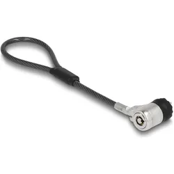 Navilock Notebook Sicherungskabel mit Schlussel 15,2cm fur Kensington Slot 3 x 7mm, Notebook Security, Silber, Schwarz