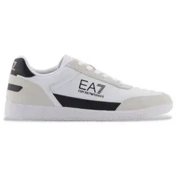 EA7 Unisex. 7X000406_AF19827 Heritage Leder Turnschuhe weiß (36), Wohnung, Schnürsenkel, Lässig
