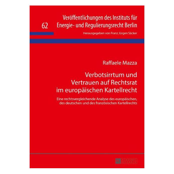 Peter Lang Mazza:Verbotsirrtum und Vertrauen auf R (Deutsch, Hardcover, Raffaele Mazza) (67838937)
