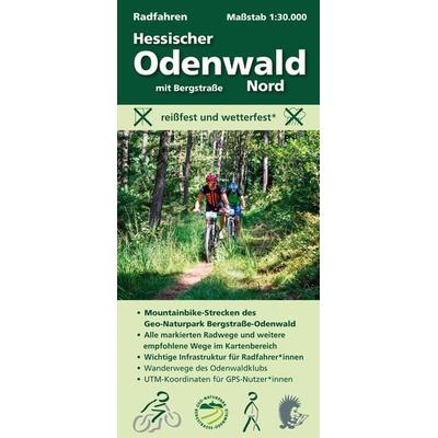 Radfahren, Hessischer Odenwald Nord mit Bergstraße, Set von Michael Messer, Meki Landkarten, 978-3-947593-32-3