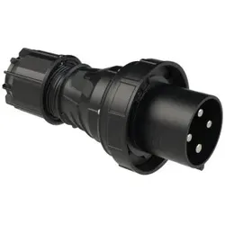 PCE 044-6xs CEE-Stecker 125A 4p 6h IP67 POWER TWIST schwarz 0446xs