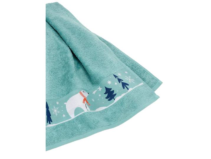 Handtuch DYCKHOFF Gr. 2, grün (ozean, rauchblau), B:70cm L:140cm, 100% Baumwolle, Handtücher, Handtuch