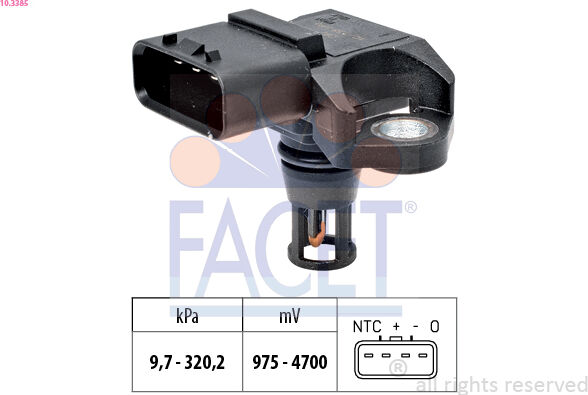 Facet Sensor, Ladedruck Made In Italy - Oe Equivalent 10.3385 Für Lexus