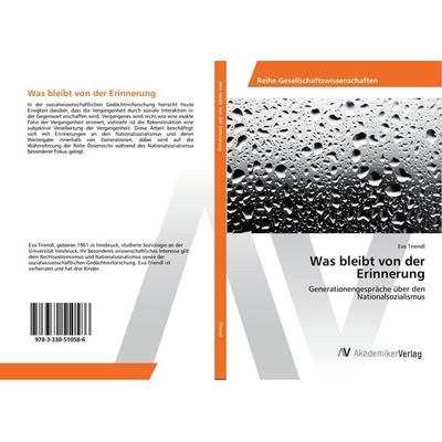 Was bleibt von der Erinnerung, Taschenbuch von Eva Triendl, AV Akademikerverlag, 978-3-330-51058-6