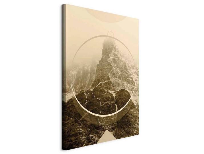 Leinwandbild Power of the Mountains Beige/Hellbraun