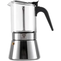 GRÄWE Espressokocher mit Glaskanne,  9 Tassen