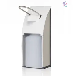 Blanc HYGIENIC Dosierspender, Armhebelspender, EURO-Spender, EDELSTAHL-GEBÜRSTET, FIX, 500ml, klein