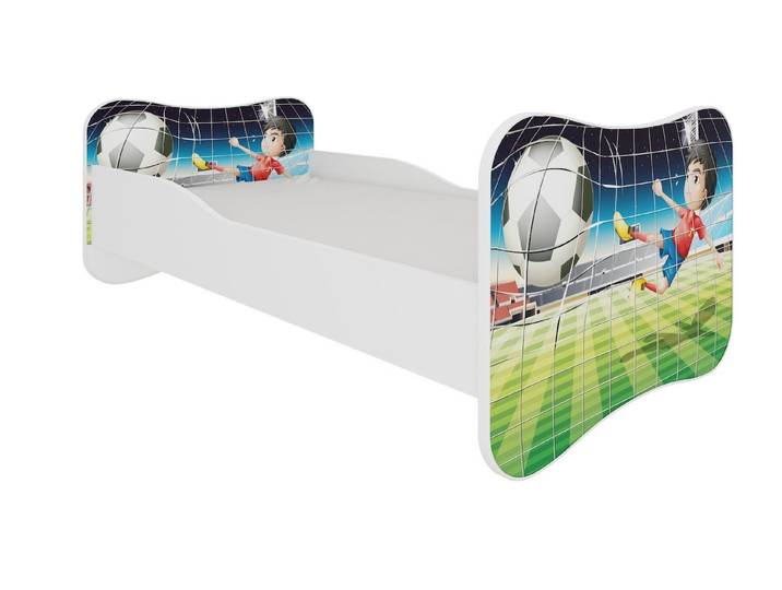 Feldmann-Wohnen Kinderbett Gonzalo (max. Belastbarkeit 110kg, Liegefläche 80 x 160 cm, 1-tlg., mit Matratze und Lattenrost), 88cm weiß 80 x 160cm Liegefläche