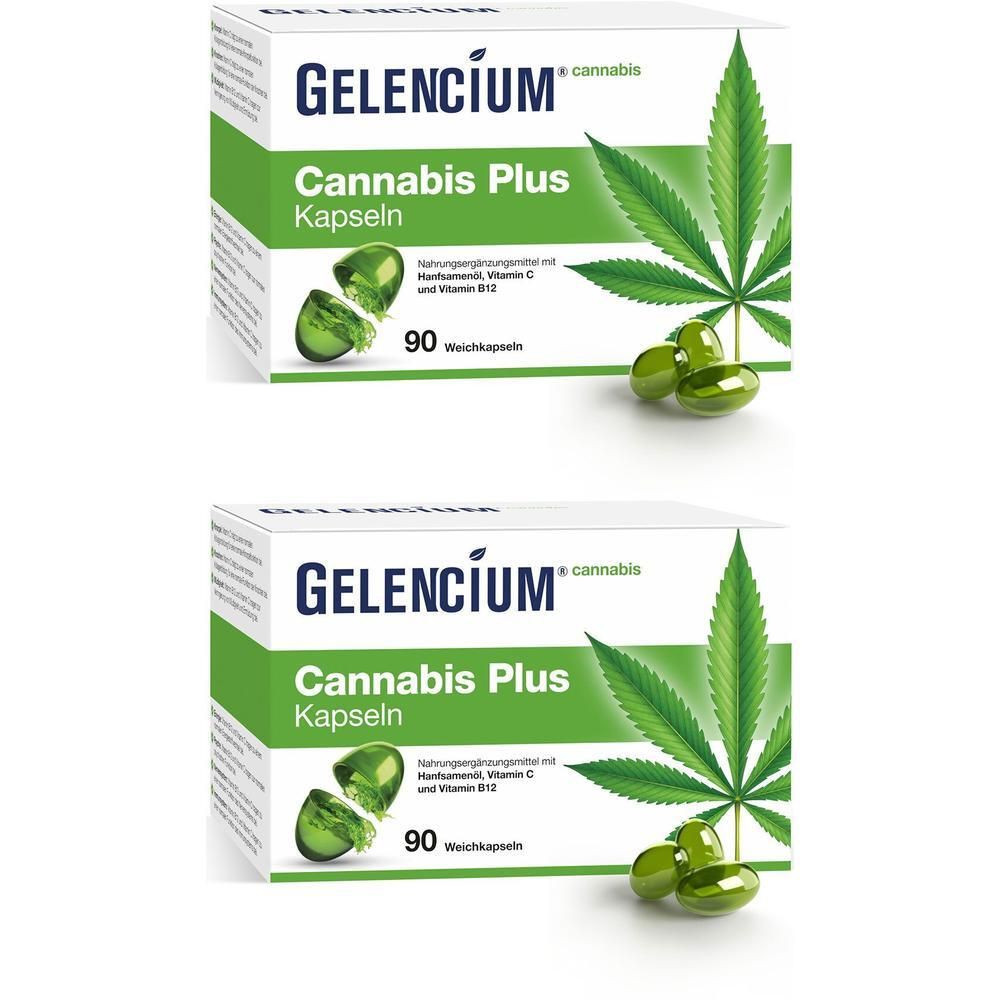 Gelencium Cannabis Plus Kapseln mit Vitamin B12 x2 2x90 St