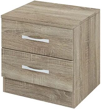 garneroarredamenti Comodino 40x41h cm 2 cassetti design rovere sonoma Marte