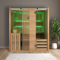 HOME DELUXE Traditionelle Sauna OMAHA - 180 x 150 cm für 4 Personen