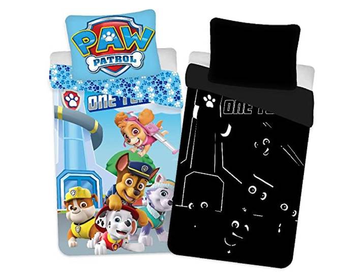 BRANDMAC Beddengoed - Volwassen Maat 140 x 200 cm - Glow in the Dark - Paw Patrol (1029035)