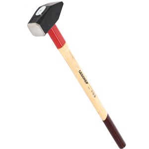 GEDORE Vorschlaghammer Rotband-Plus, 609 H-3, 3 kg Kopfgewicht, Hickoryholzstiel, Länge 60 cm