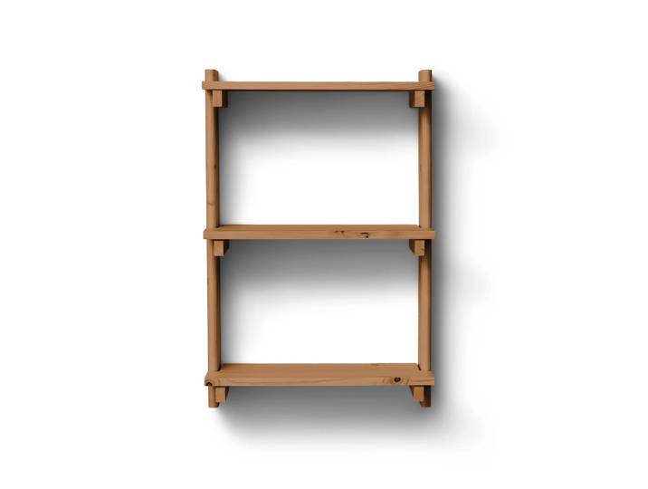 Form & Refine Beam Shelf Wandregal Deep brown pine, 60x90,5x25 cm