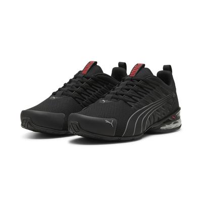 Laufschuh PUMA "Voltaic Evo Sneakers Erwachsene", Damen, Gr. 45, schwarz (schwarz stormy slate for all time rot gray), Obermaterial: Synthetik, Textil. Futter: Textil. Innensohle: Textil. Laufsohle: Gummi, Schuhe Laufschuh