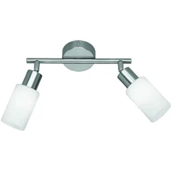 Reality Leuchten Reality | Trio Deckenspot, Deckenleuchte nickel matt, Glas opal matt