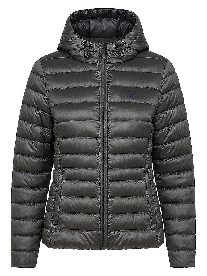 U.S. Polo Assn. Steppjacke in Anthrazit - S