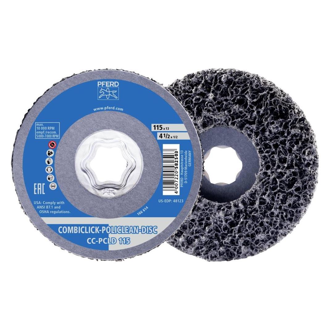 Pferd 44692273 COMBICLICK POLICLEAN PCLD Reinigungsvlies O 115x13 mm für grobe (44692273)
