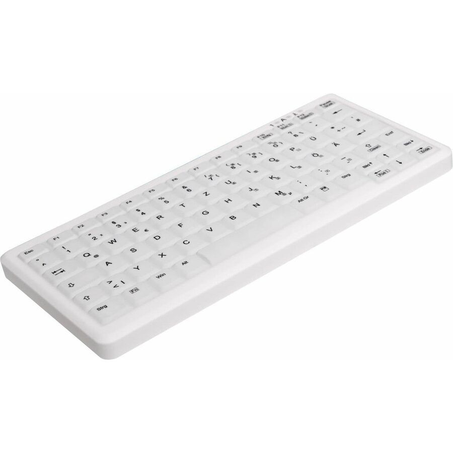 Contour Design Active Key AK-C4110, Mini, Kabelgebunden, USB, Scherenschalter, QWERTY, Weiß