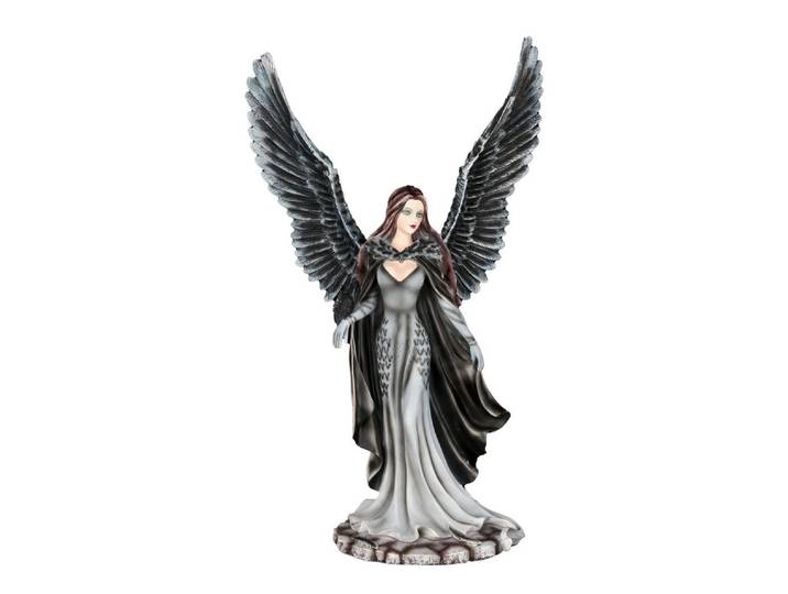 Figuren Shop GmbH Fantasy-Figur Dark Angel Figur - Raben Königin - Fantasy Deko Gothic