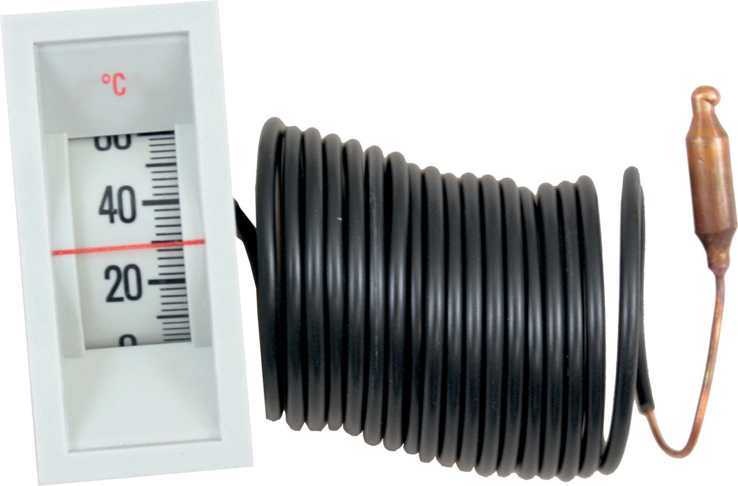 Thermomètre à distance Wolf 0-120C 2400mm 279201999 pour contrôle 3W