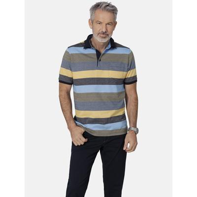 Poloshirt BABISTA "Poloshirt TAVELLA", Herren, Gr. L, blau (dunkelblau gestreift), Obermaterial: 100% Baumwolle CO., Shirts