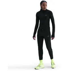 NIKE Tempo Dri-FIT Mid Waist 7/8-Laufhose Damen 010 - black/reflective silv S
