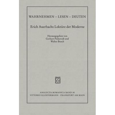 Wahrnehmen - Lesen - Deuten, Taschenbuch von , Klostermann, Vittorio, 978-3-465-02953-3