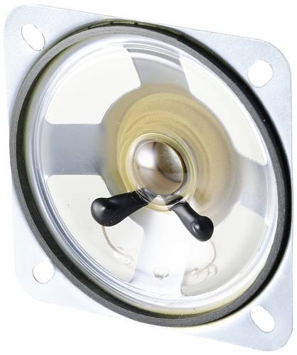 TRU COMPONENTS Kleinlautsprecher 7.7cm 1W 8Ω 91 dB Kunststoff-Membran, Transparente Membran