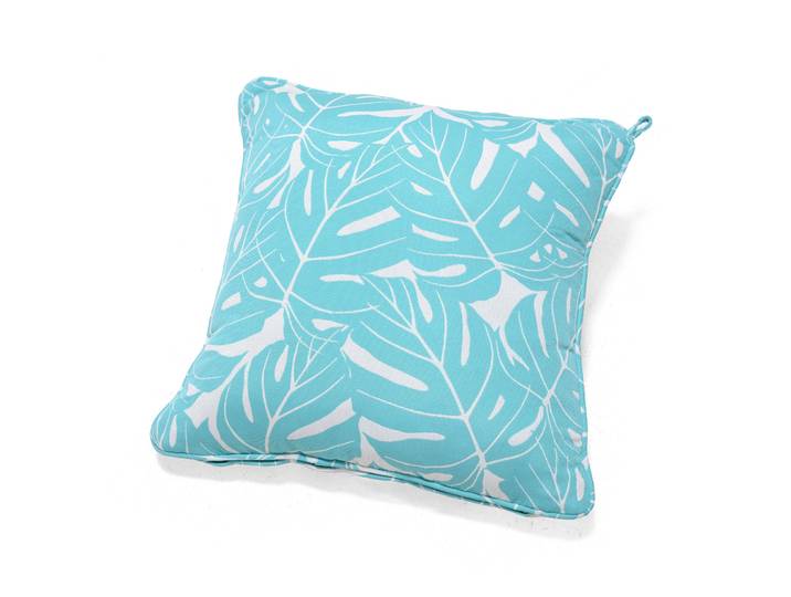 Coussin outdoor 45x45cm bleu turquoise