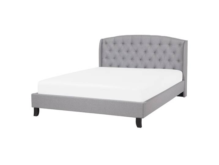 POLSTERBETT 160/200cm Hellgrau Bordeaux