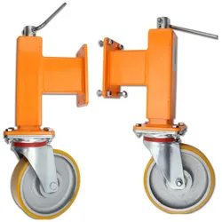 Stützräder Set 200/60 (2 Stück) für schwere Schneeschilder Schneepflug