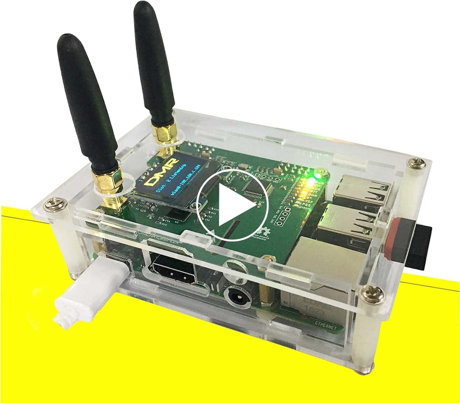 Selius Duplex DMR Hotspot met WLAN en Ethernet Poort - Radio Station WiFi Voice Modem voor DMR, Dstar, YSF, P25 en Fusion met Antenne