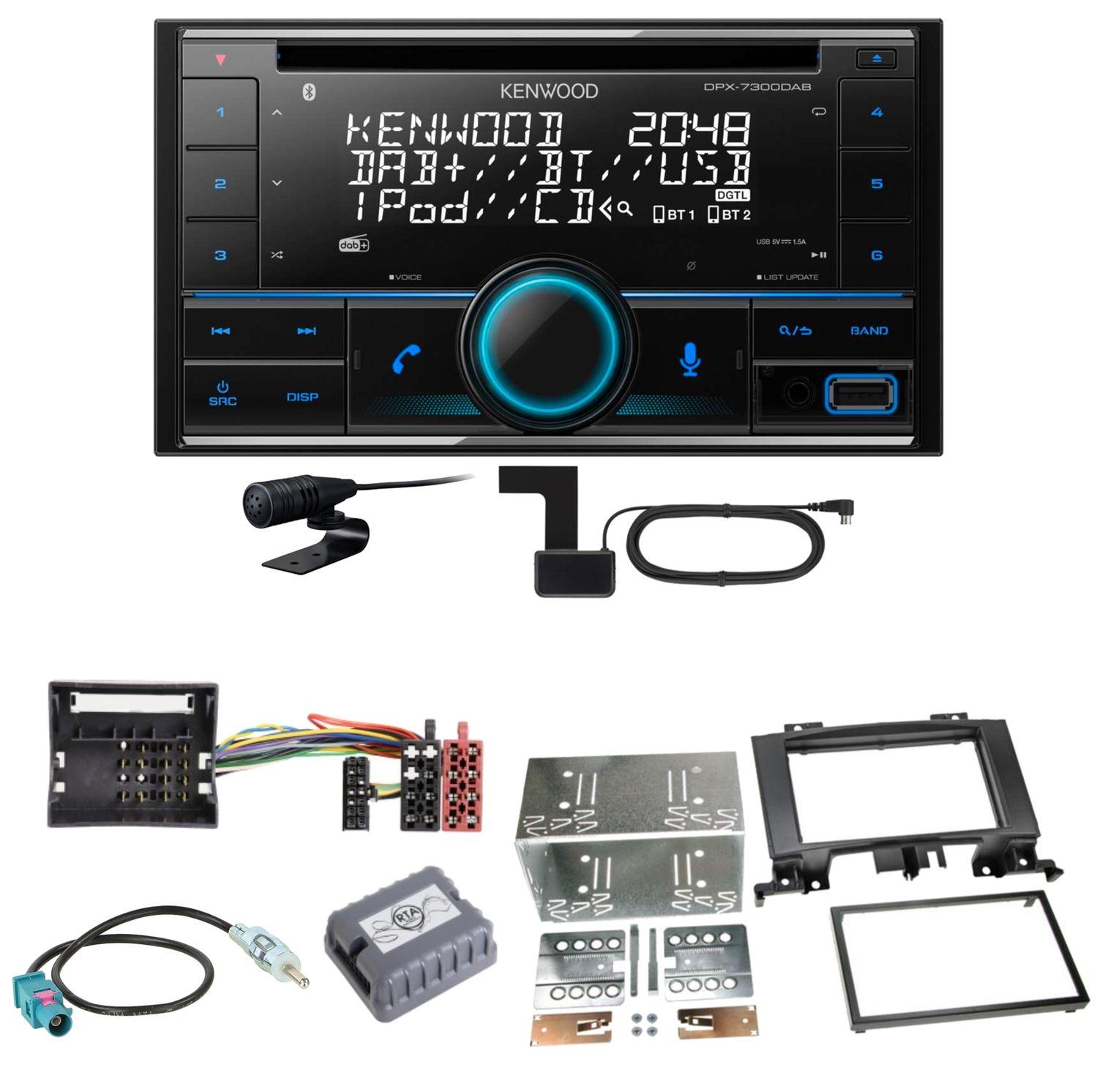 Kenwood DPX-7300DAB Bluetooth DAB Einbauset für Mercedes Sprinter W906 Crafter