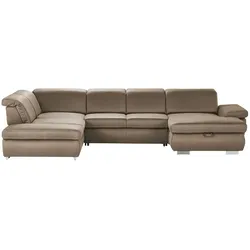 Lounge Collection Wohnlandschaft mit verschiedenen Funktionen Amanda ¦ braun ¦ Maße (cm): B: 379 H: 102 T: 260.0