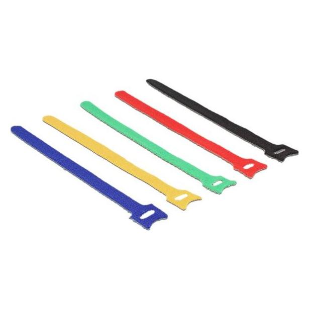 Delock Colored Klettverschluss (Klettkabelbinder, 200 mm, 10 Stk.) (18635)