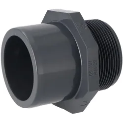 Übergangs-Muffennippel 50mm x 2" Klebemuffe x Außengewinde