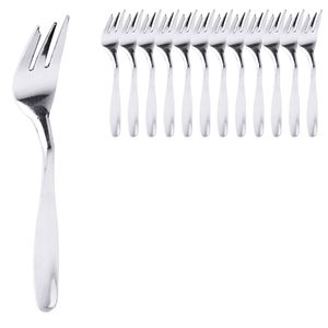 Contacto Kuchengabeln Sophie, silber poliert, Edelstahl 18/0, 14 cm, 12 Stück