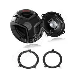 BMW E46 3er Einbauset JVC Dual-Cone Lautsprecher CS-V518 200 Watt Fronttür He...