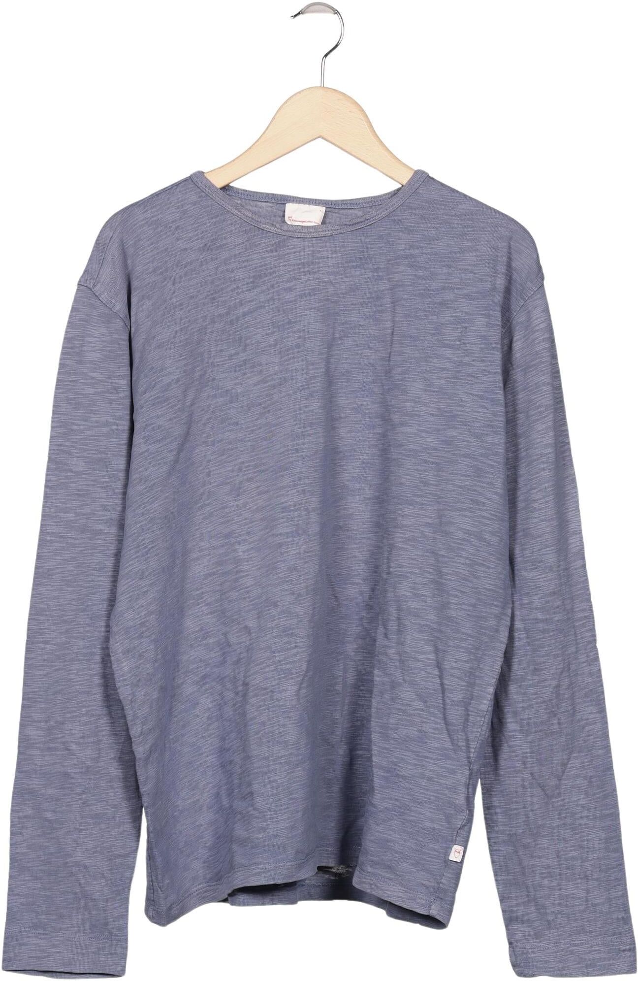 Knowledge Cotton Apparel Herren Langarmshirt, Blau, Gr. XL, Baumwolle - Second Hand