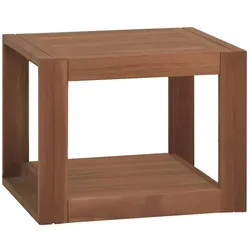 Helloshop26 - Badezimmer-Wandschrank 45 x 45 x 35 cm geräumiger Stauraum elegantes Design aus Teakholz