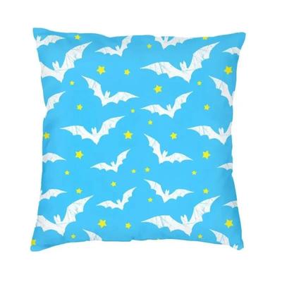 Uplift Picks Pastel Goth Pink Black Bat Pillow Cover For Spooky Home Decor 01 66x66 Cm