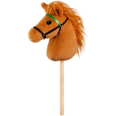 Steckenpferd LENA "Steckenpferd Hobby Horsing, 70cm", rot (rotbraun), Steckenpferde, KinderL:70cm, Holz, Polyester, L:70cm