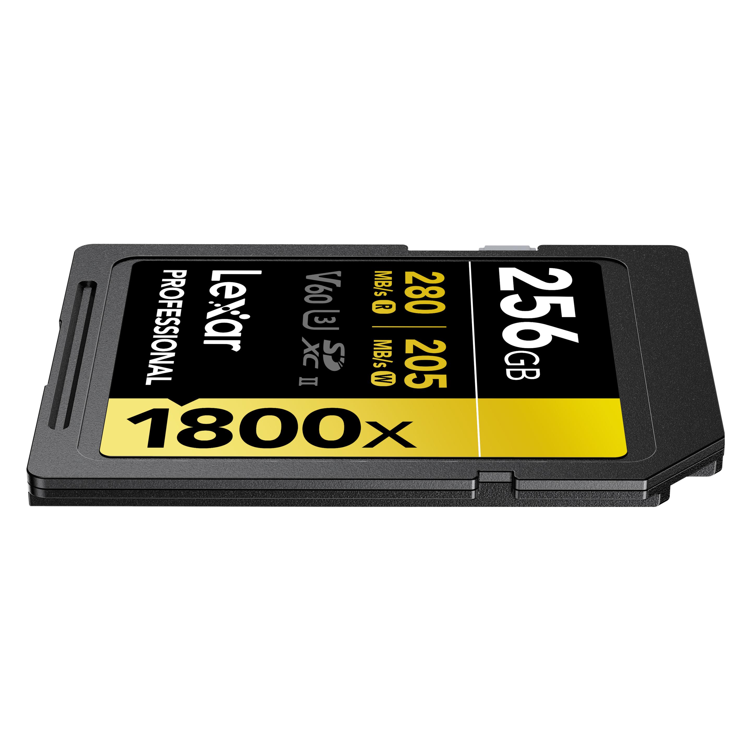 Lexar Professional 1800x (256 GB, SDXC, U3, UHS-II) (LSD1800256G-BNNNG)