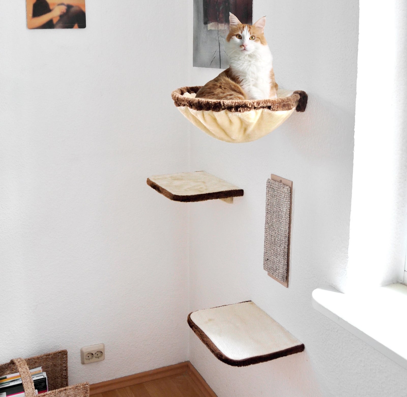 home24 Klimwand Kira 4-delig beige