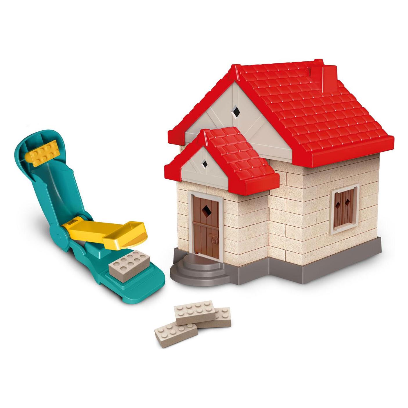 Toi-Toys Kidscovery stellt Sandbausteine mit einer Maschine her (43715Z)