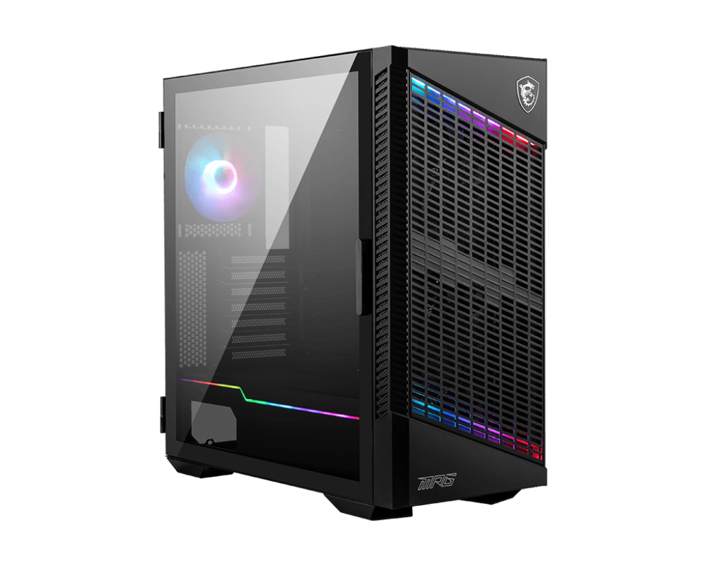 MSI MPG Velox 100P Gaming PC Gehäuse Midi-Tower Schwarz Seitenfenster